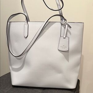 Kate Spade Light Blue Leather Tote Bag